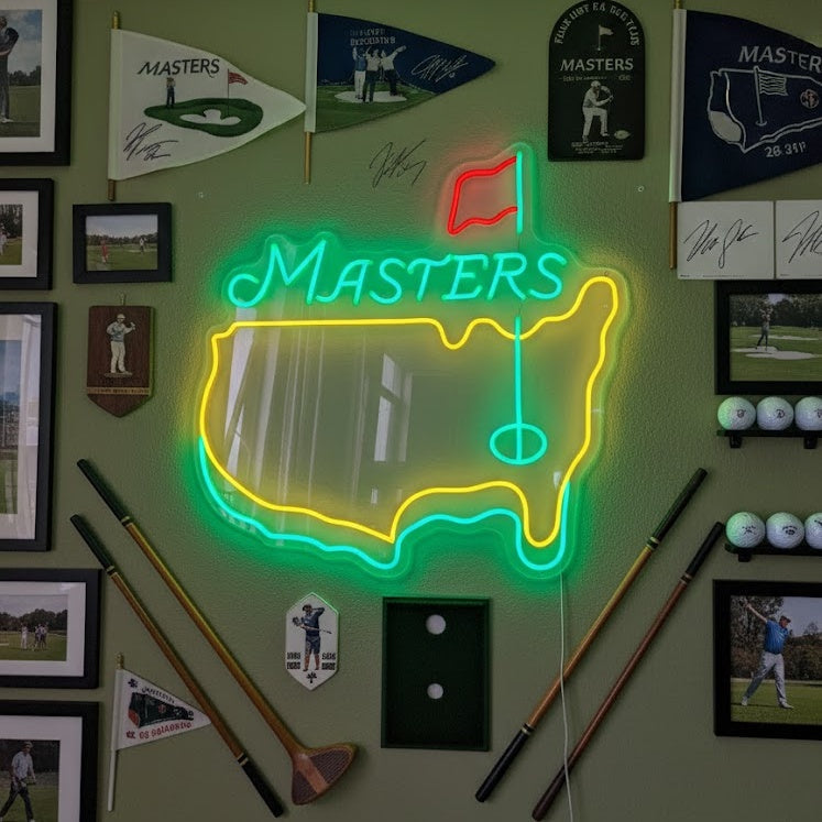 "Masters Tournament Golf" Letrero de neón