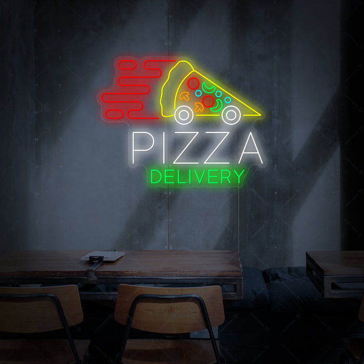 "Pizza Delivery" Letrero de neón