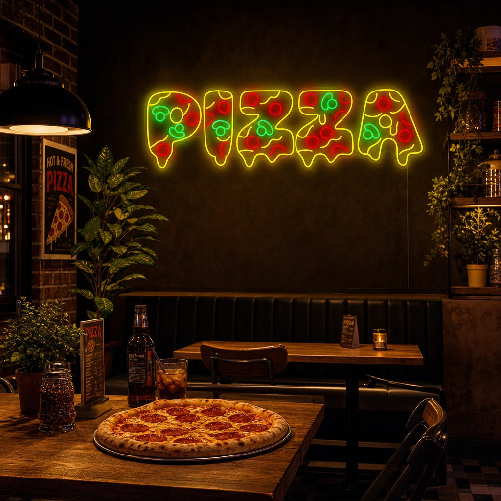 "Pizza" Letrero de neón