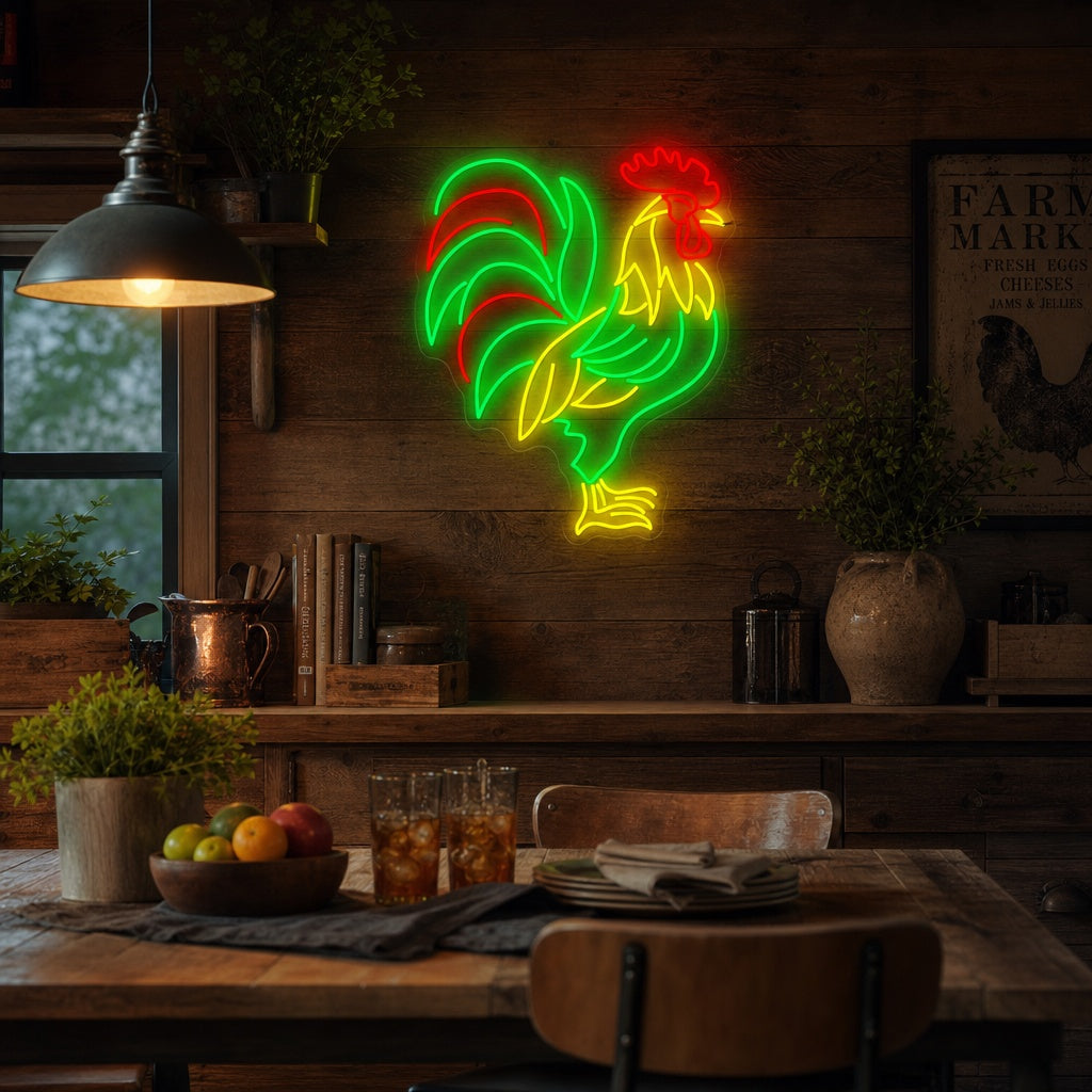 "Gallo" Letrero de neón