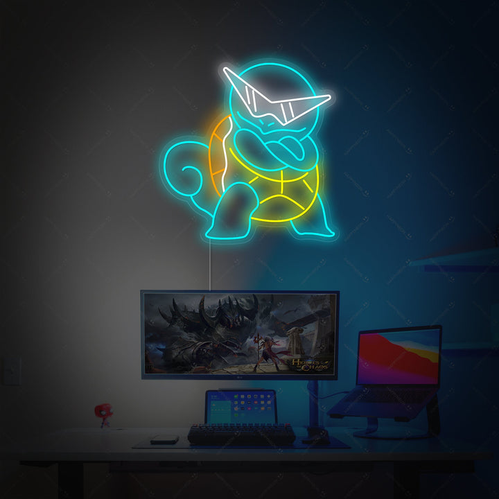 "Squirtle" Letrero de neón