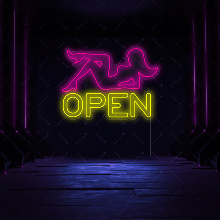 "Club de striptease" Letrero de neón