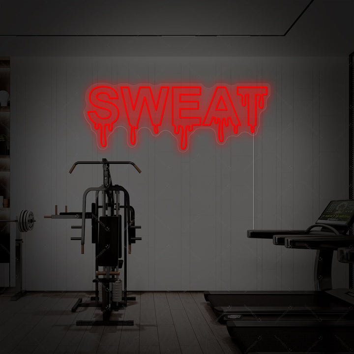 "Sweat" Letrero de neón