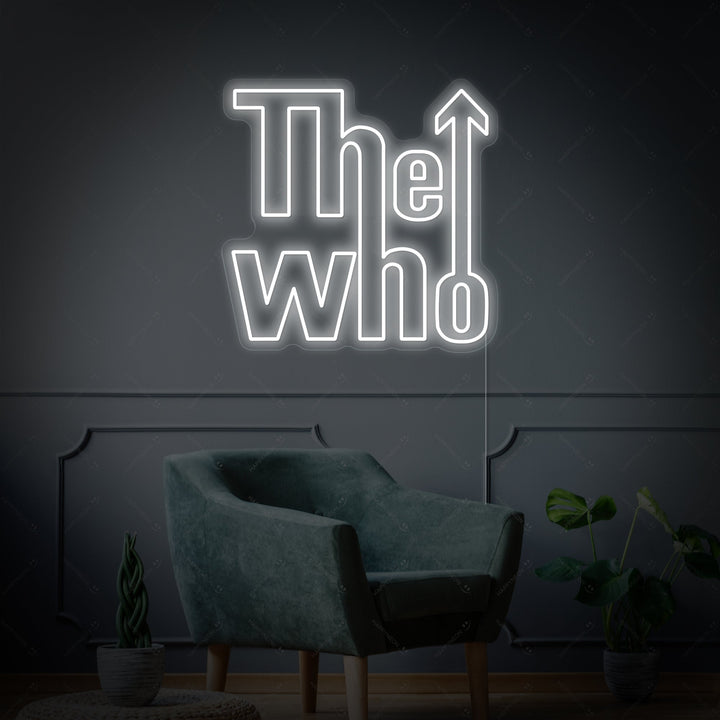 "The Who" Letrero de neón