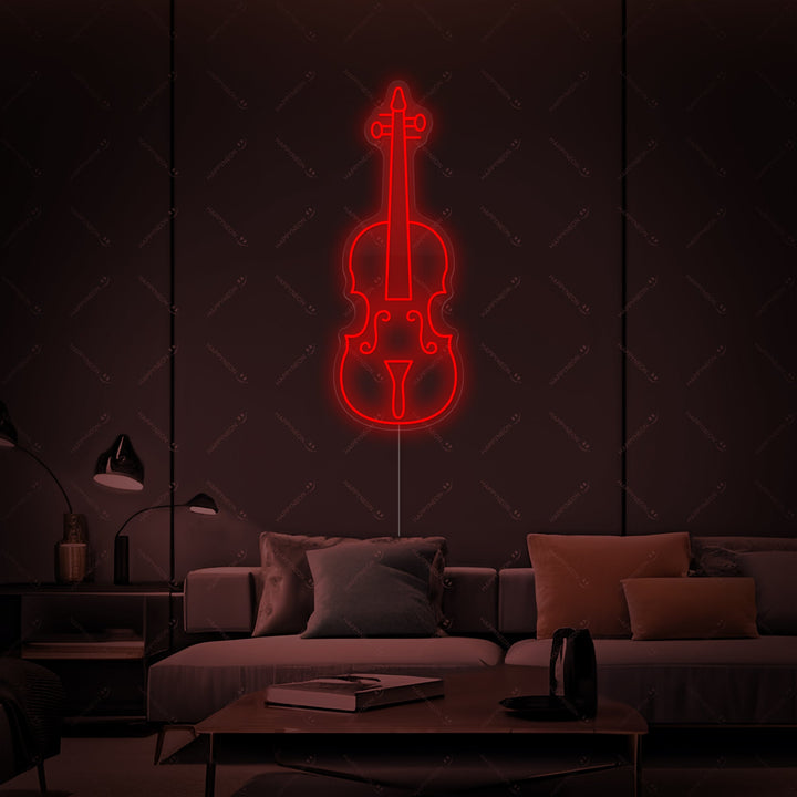 "Violín" Letrero de neón