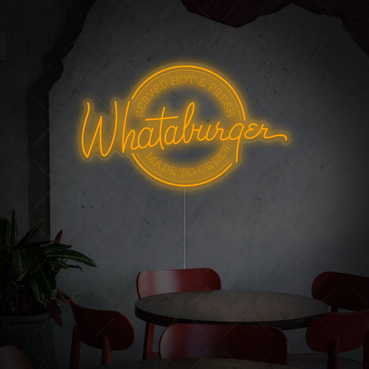 "Whataburger" Letrero de neón