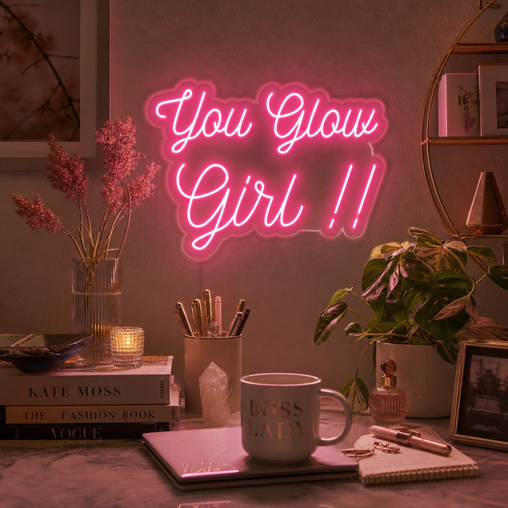 "You Glow Girl" Letreros Neon