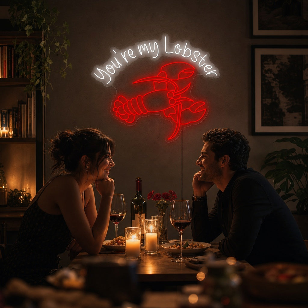 "You're My Lobster" Letrero de neón