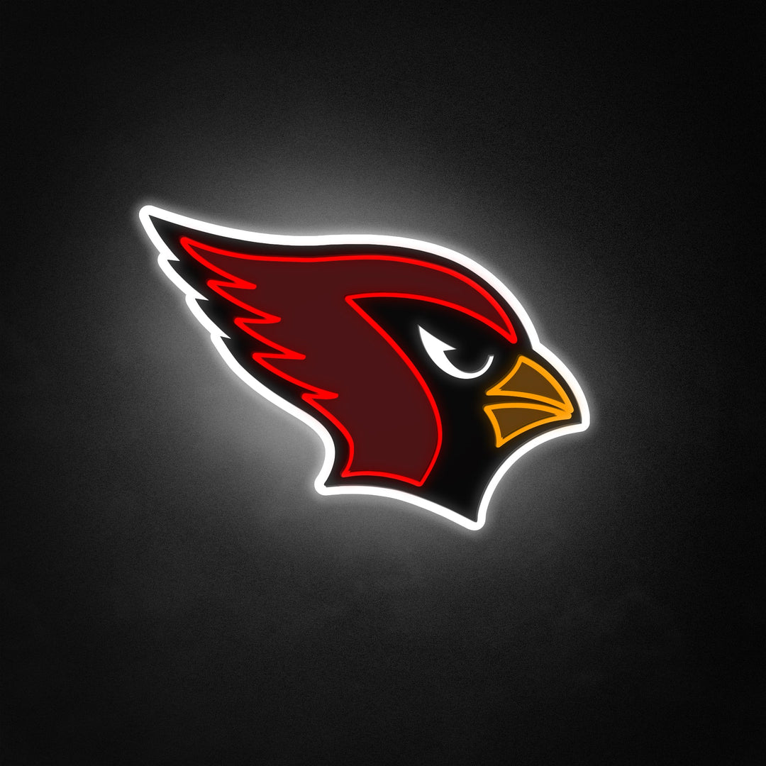 "Logotipo del equipo de fútbol americano, fanáticos de los deportes" Neon Like