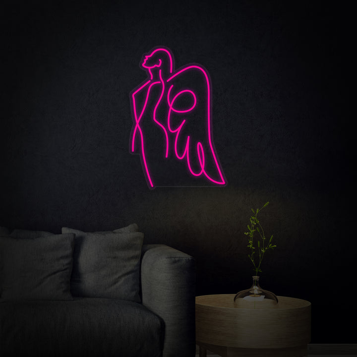 "Ángel Mamá" Letreros Neon