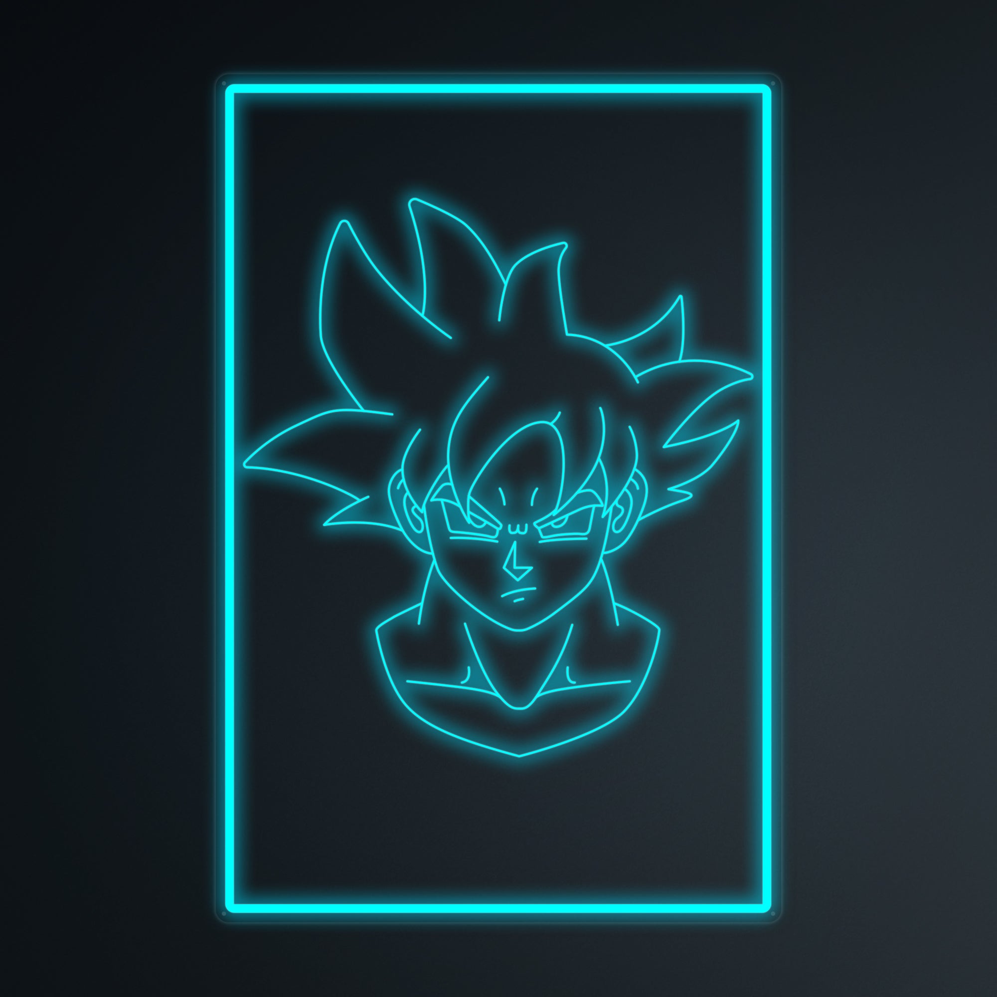 "Anime Goku Ultra Instinct" Mini letrero de neón