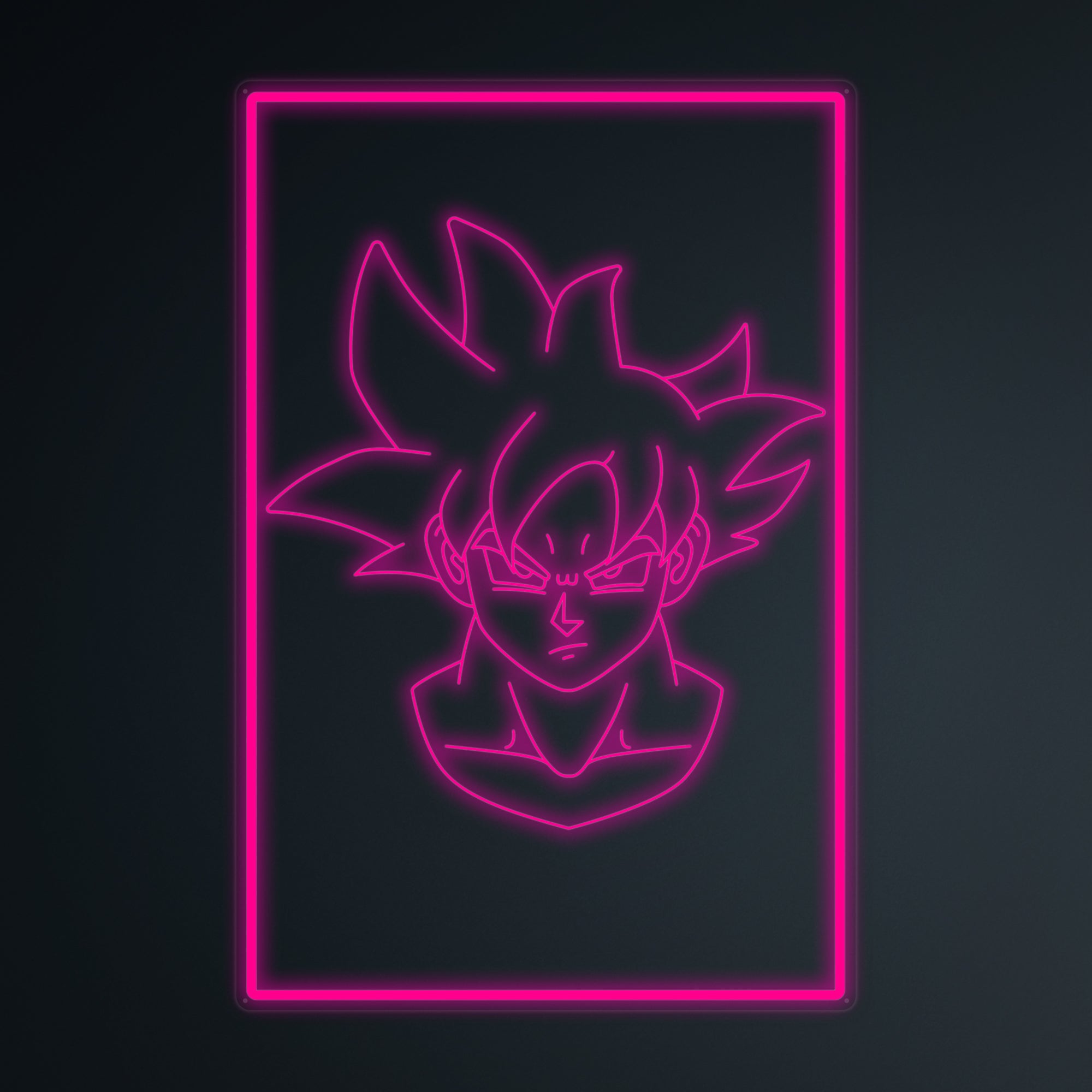 "Anime Goku Ultra Instinct" Mini letrero de neón