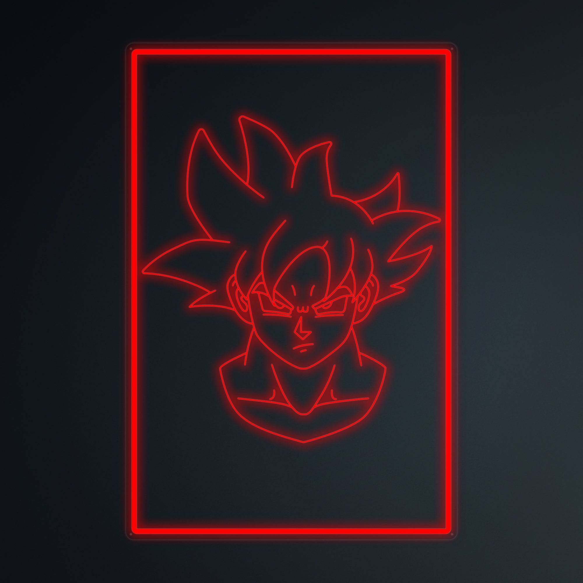 "Anime Goku Ultra Instinct" Mini letrero de neón