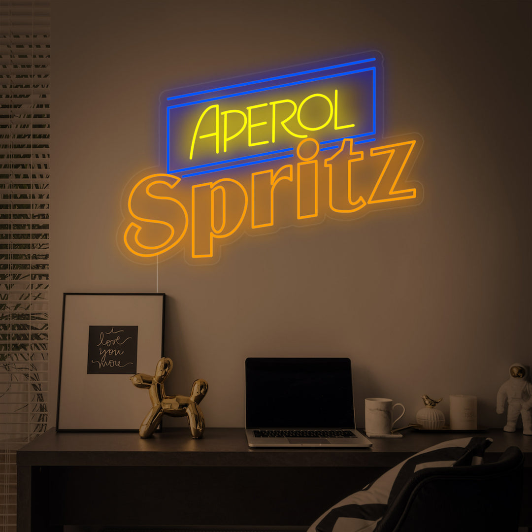"Bar De Cerveza Aperol Spritz" Letreros Neon
