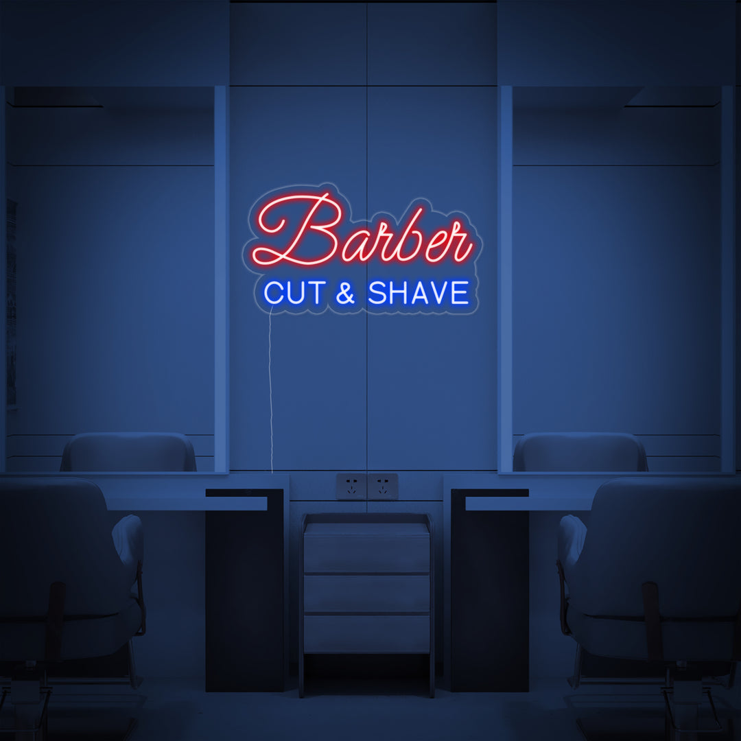 "BARBER Shop" Letreros Neon