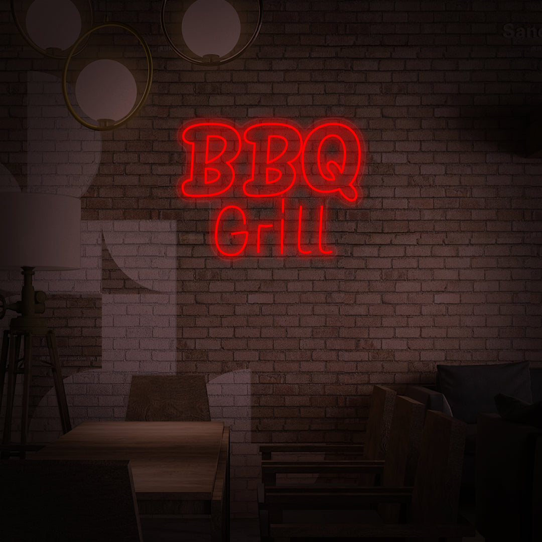 "BBQ Grill" Letreros Neon