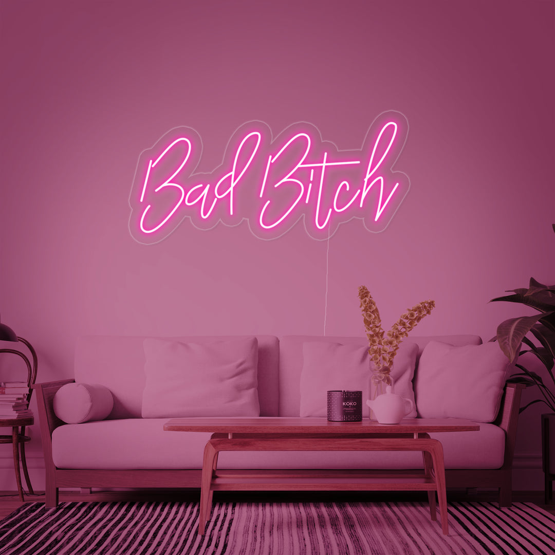 "Bad Bitch" Letreros Neon