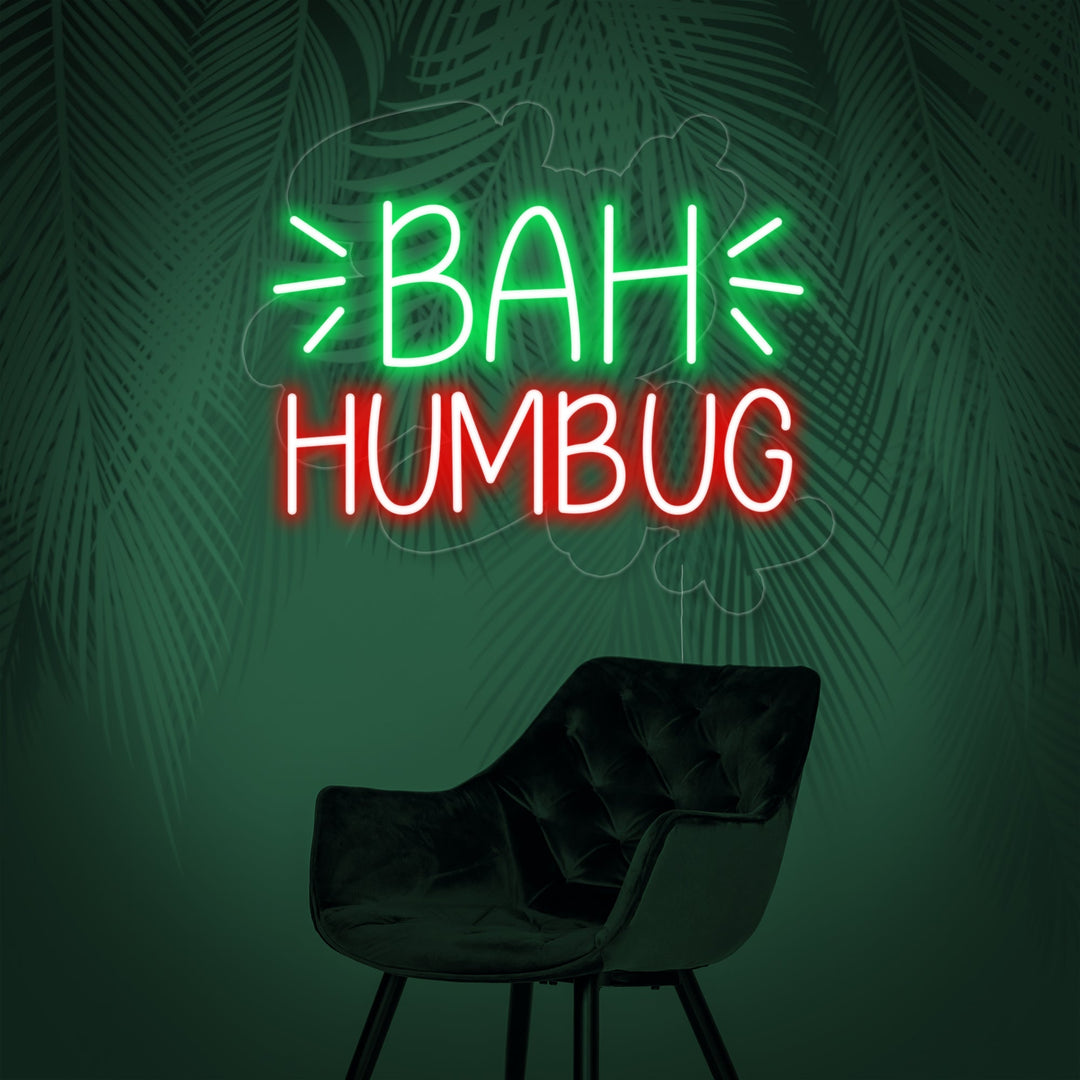 "Bah Humbug" Letreros Neon