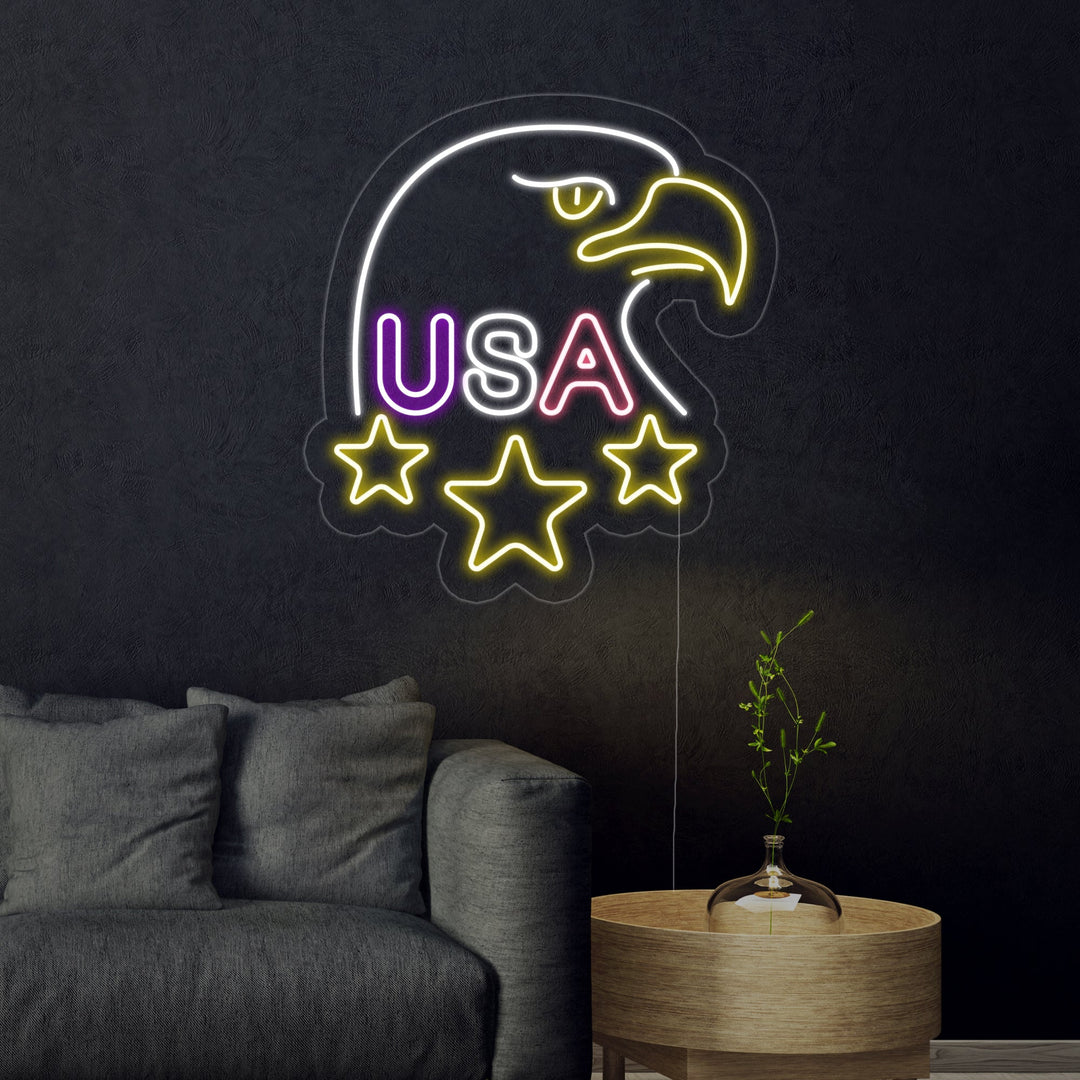 "Águila Calva, USA" Letreros Neon