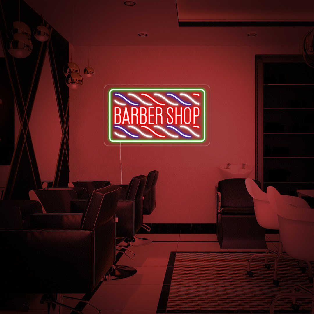 "Corte De Pelo, Barber Shop" Letreros Neon