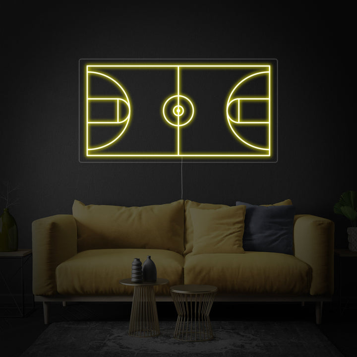 "Cancha De Baloncesto" Letreros Neon