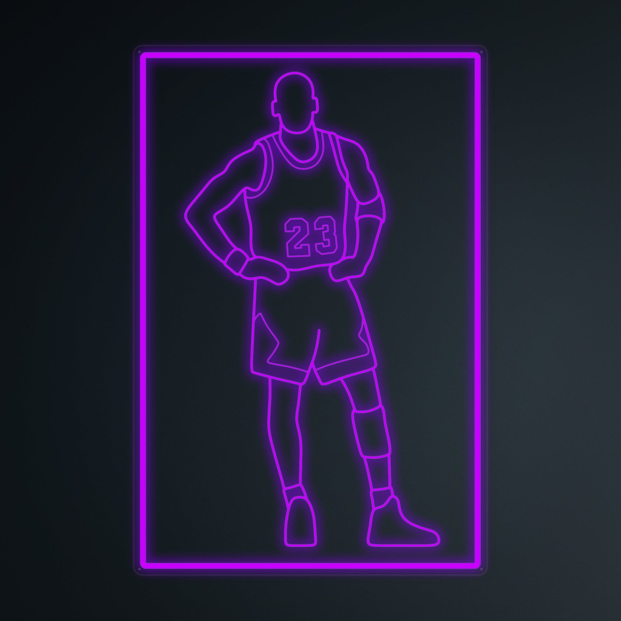 "Basketball Player 23" Mini letrero de neón