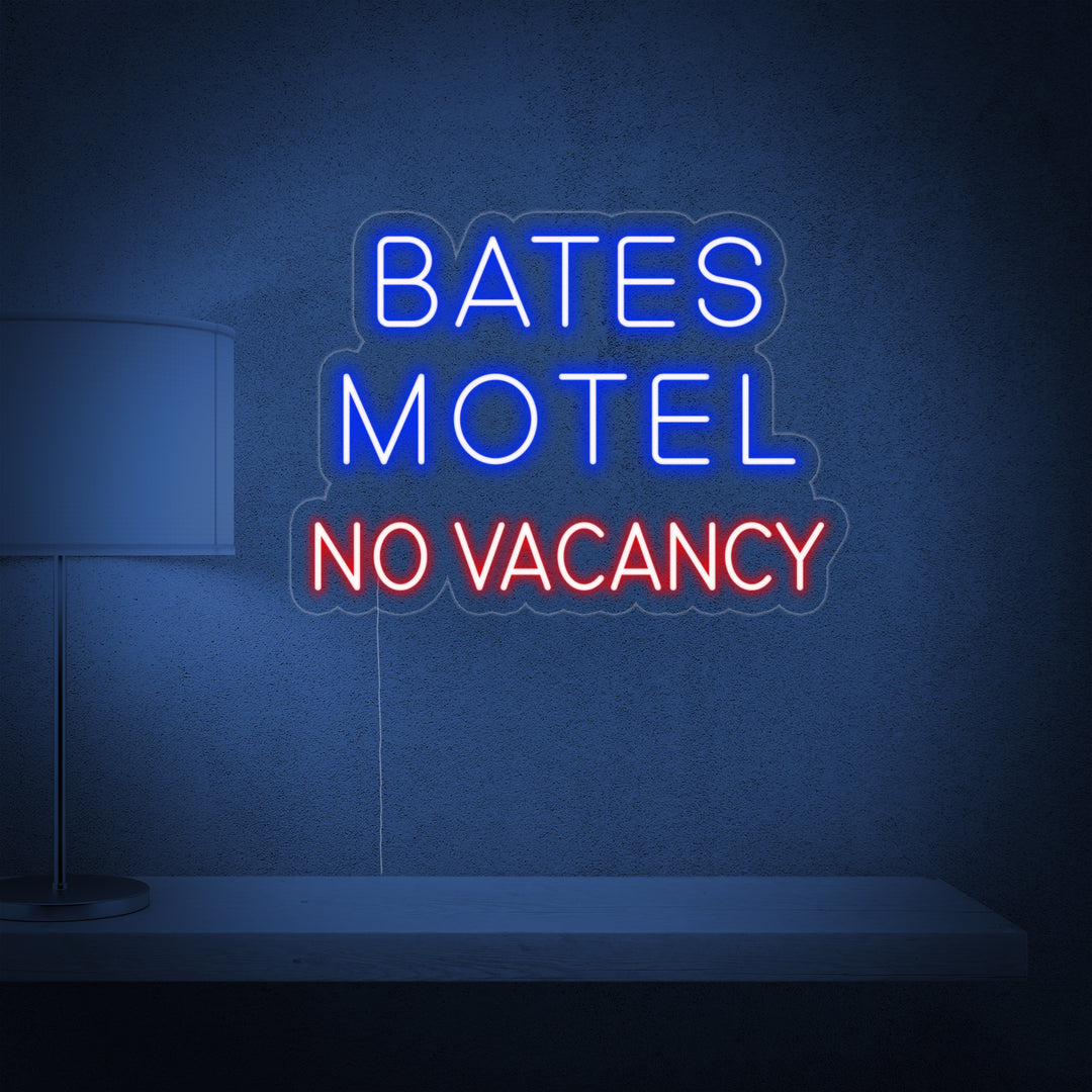 "Bates Motel No Vacancy" Letreros Neon