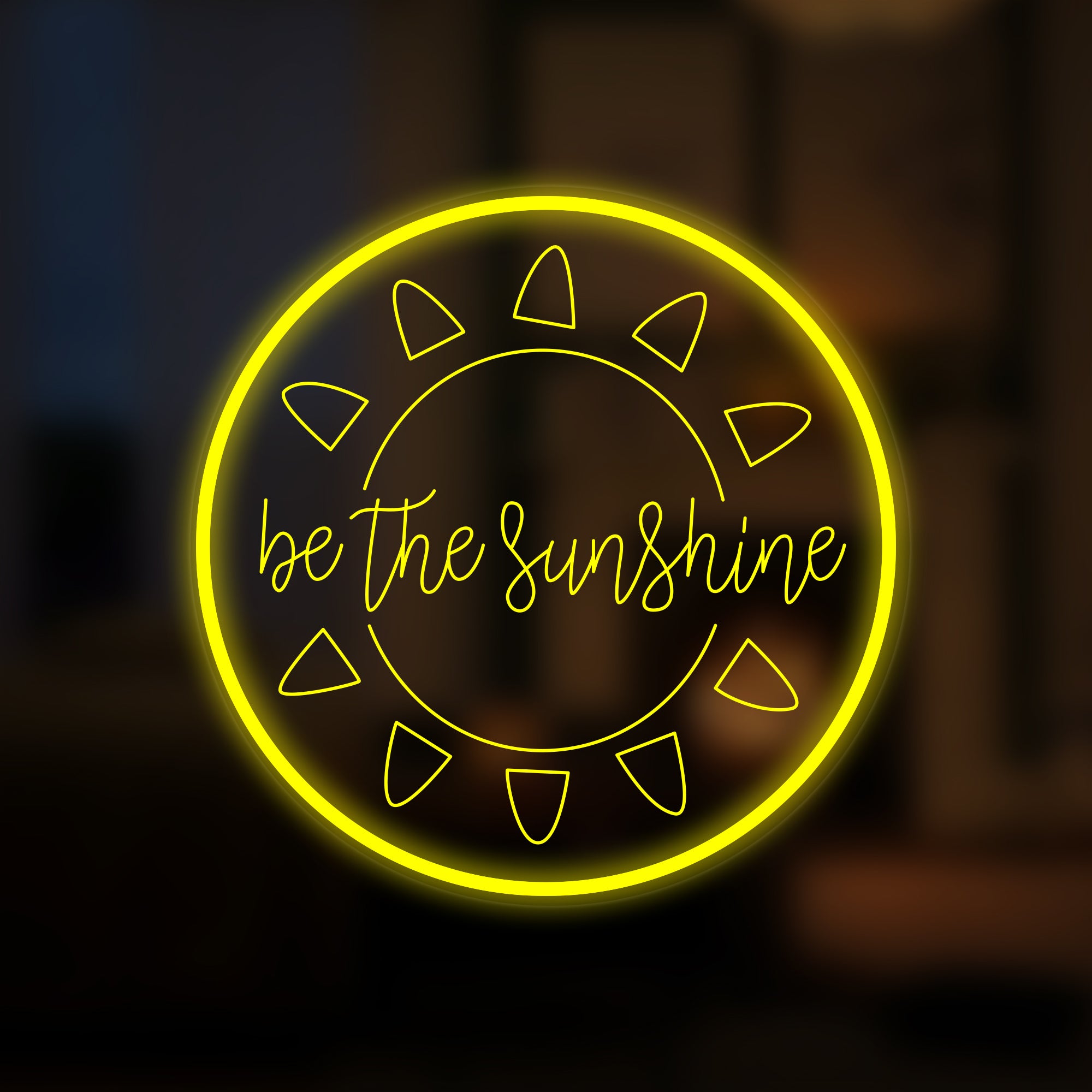 "Be The Sunshine" Mini letrero de neón