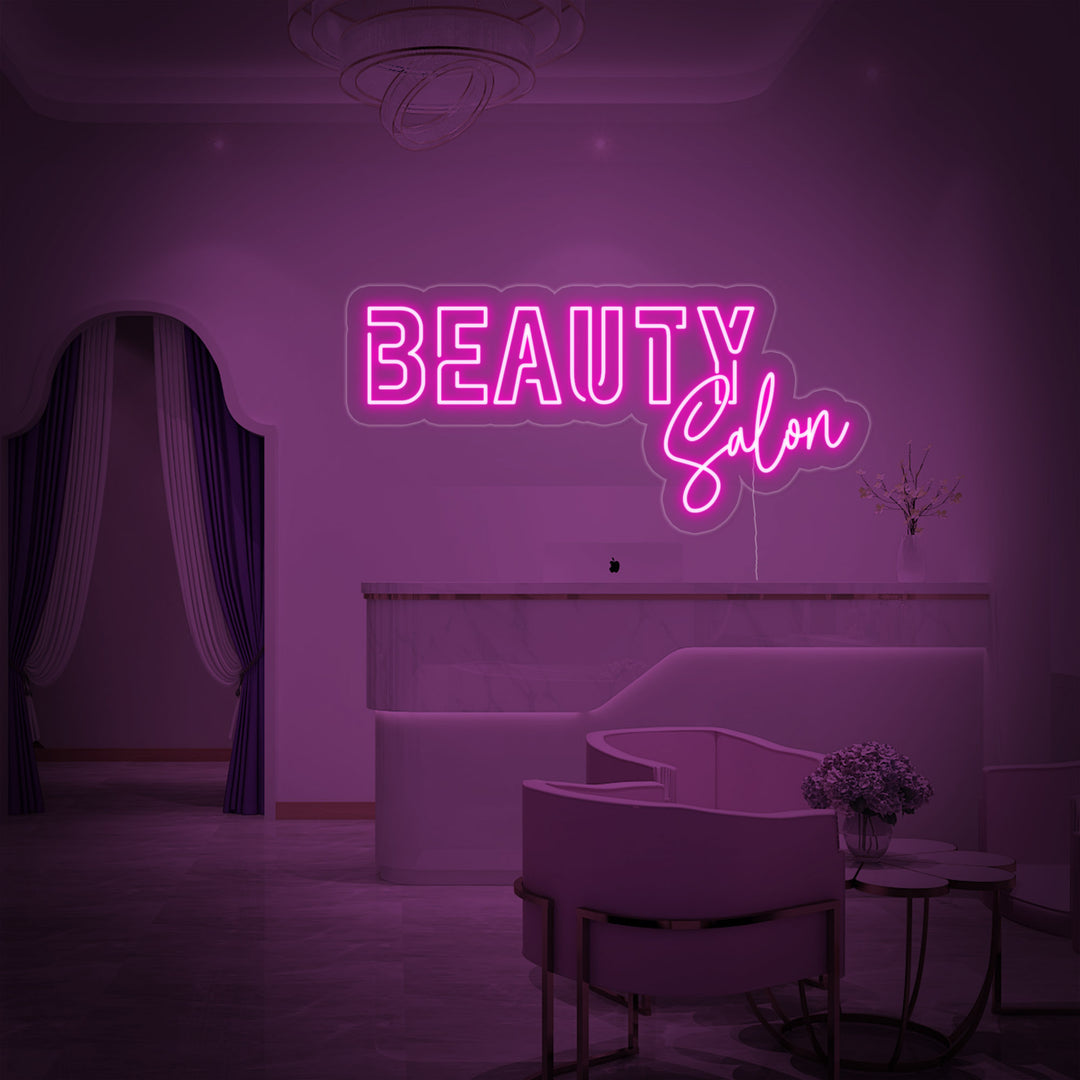 "Beauty Salon" Letreros Neon