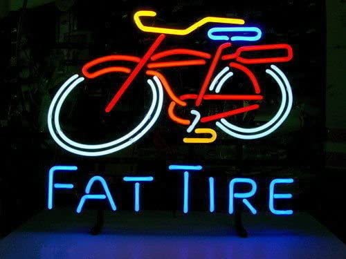 "Fat Tire, Bicicleta Bicicleta Logo" Letreros Neon