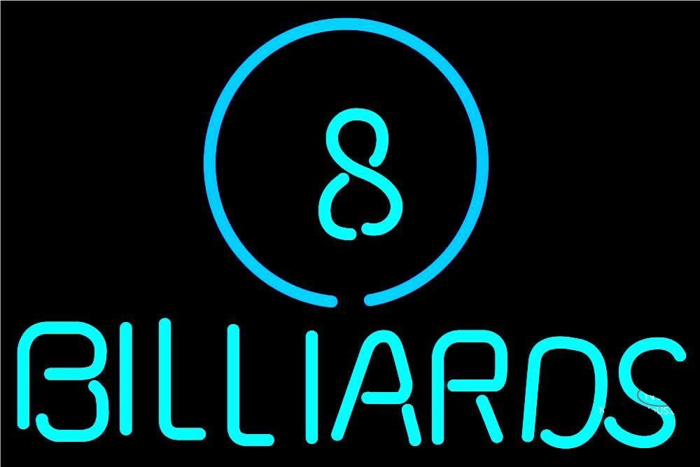 "8 Billiards" Letreros Neon