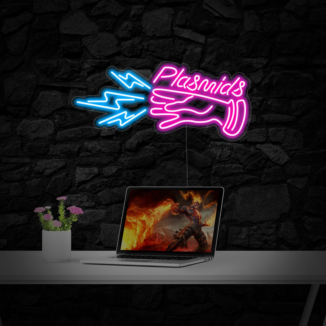 "Plasmids, Decoración Habitación Gamer" Letreros Neon