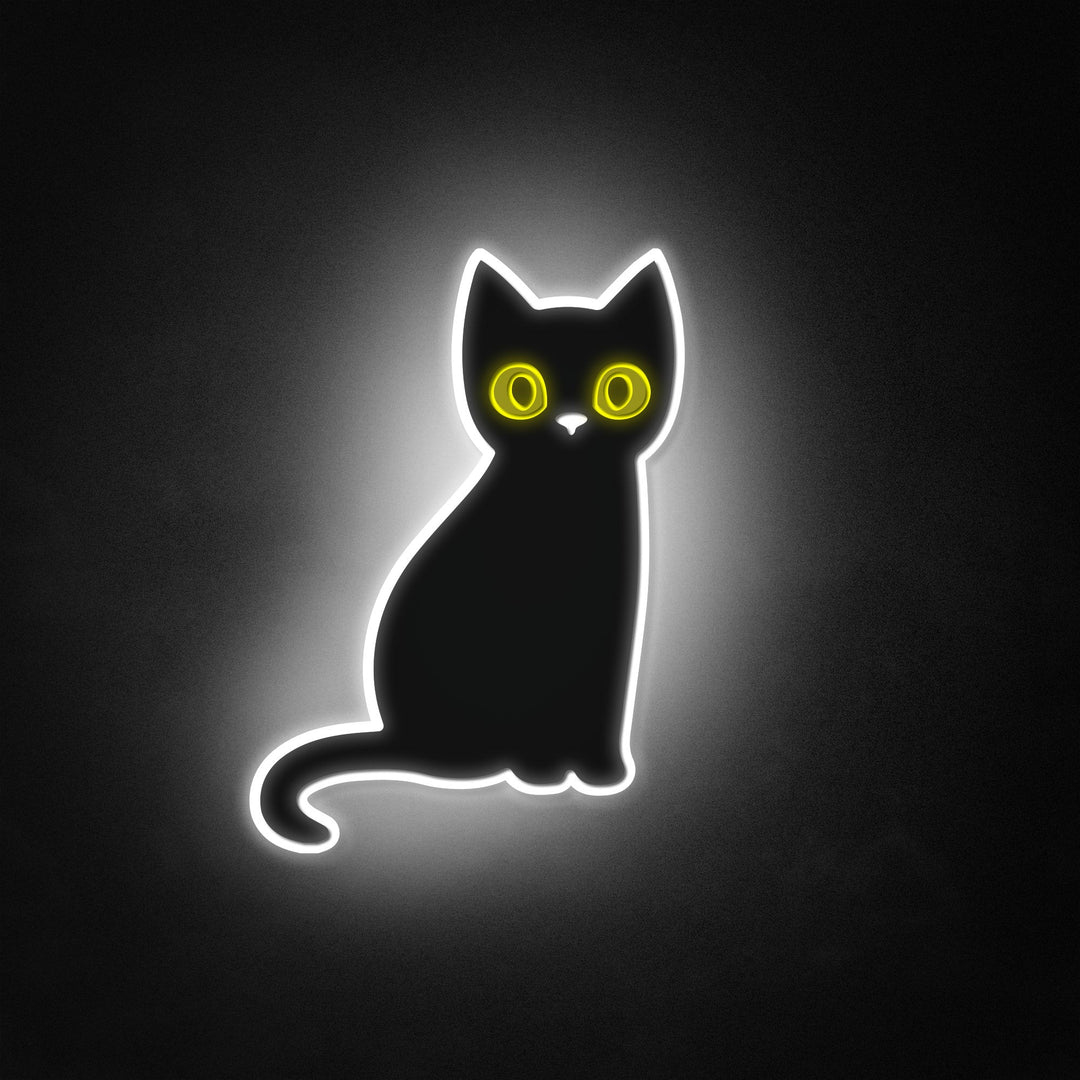 "Gato negro" Neon Like