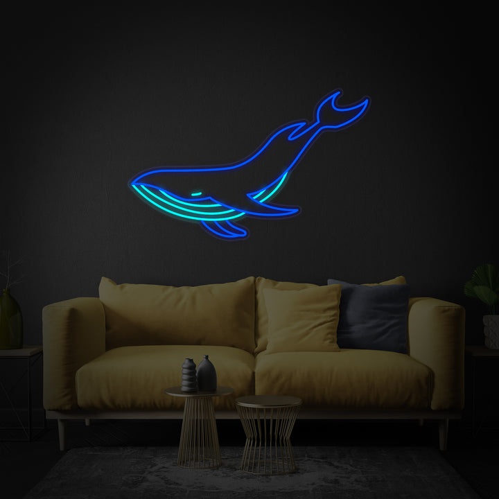"Ballena Azul" Letreros Neon
