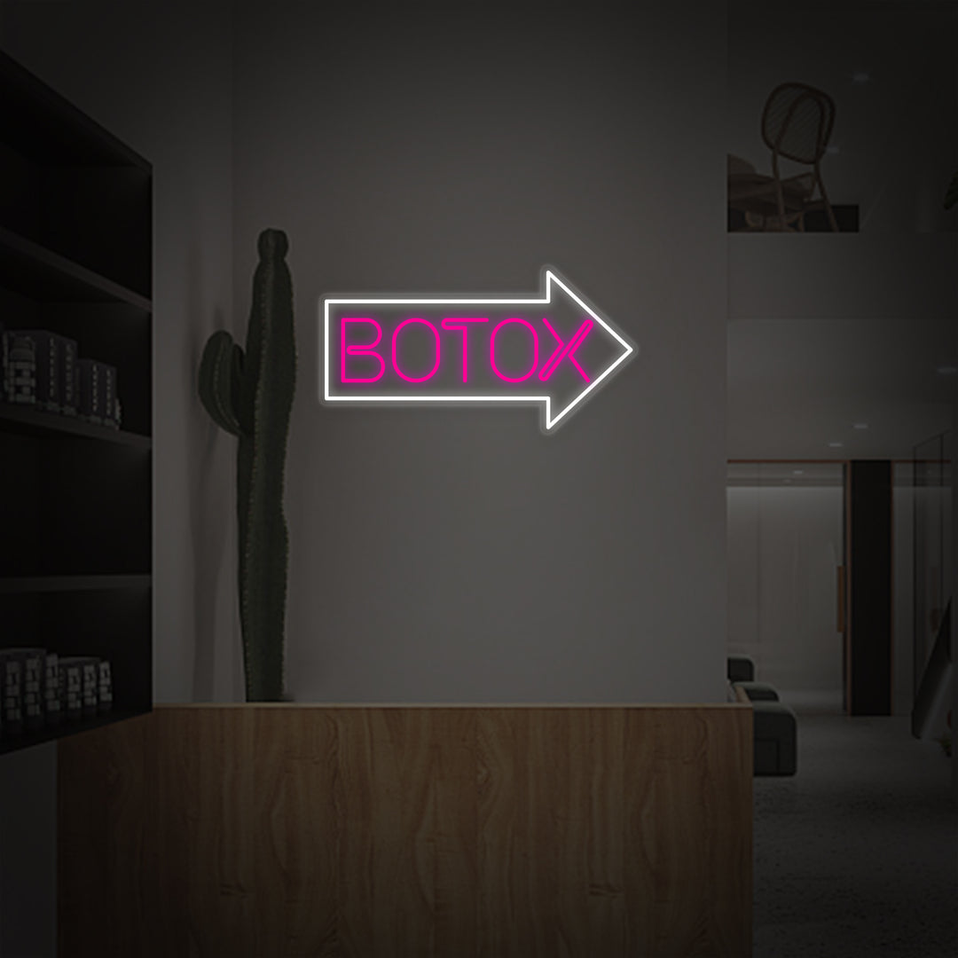 "Tienda De Cosméticos Botox Y Centro De Cuidado De La Piel" Letreros Neon