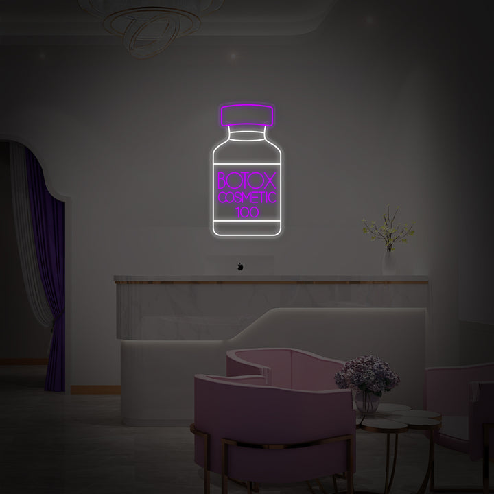 "Tienda De Cosméticos Botox Y Centro De Cuidado De La Piel" Letreros Neon