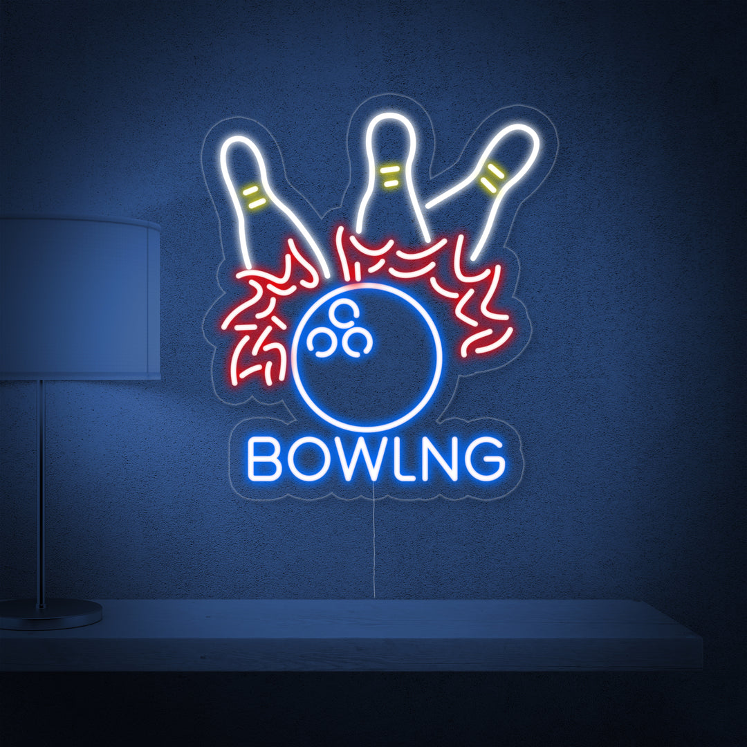 "Bowling Ball" Letreros Neon