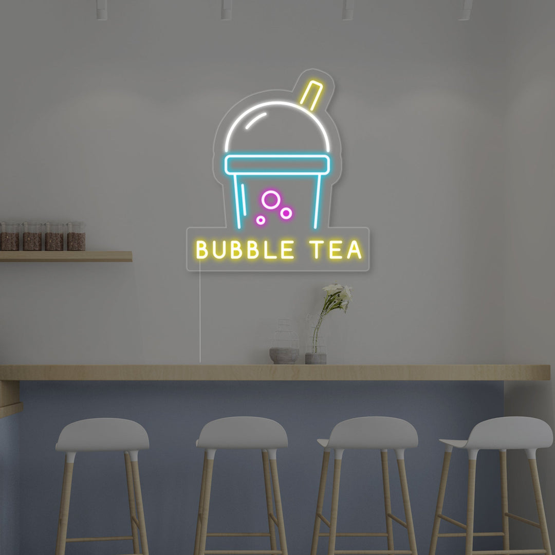 "Bubble Tea" Letreros Neon
