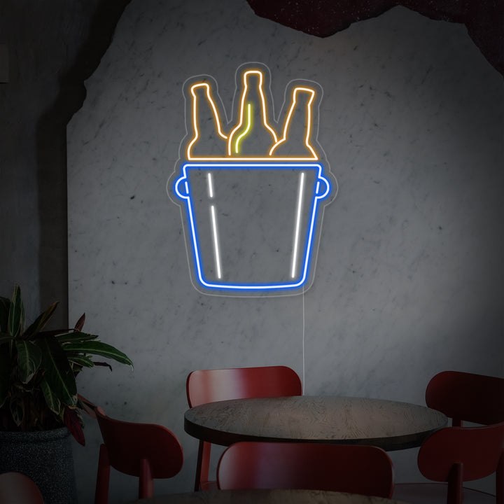 "Cubo De Cervezas" Letreros Neon