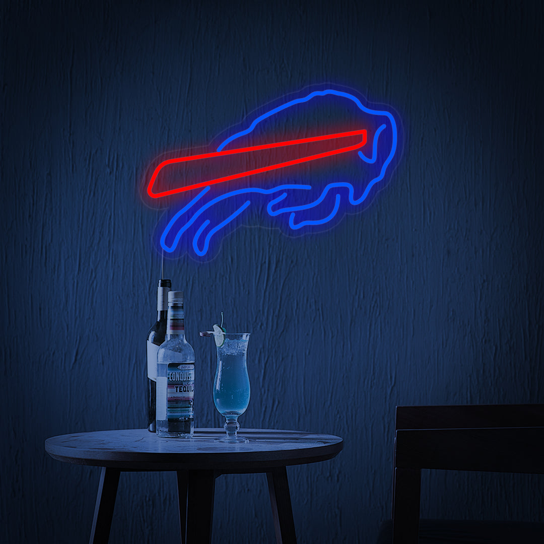 "Bar De Cerveza Buffalo Bills" Letreros Neon