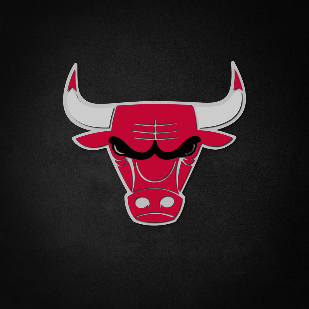 "Bulls, fanáticos de los deportes" Neon Like