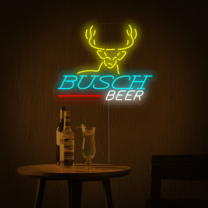 "Cabeza De Ciervo Cerveza Y Bar" Letreros Neon