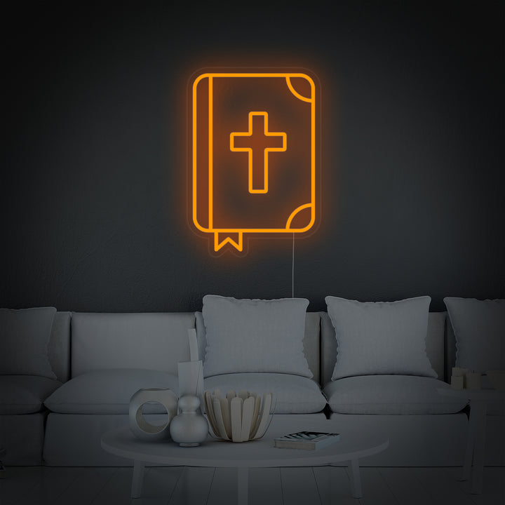 "Santa Biblia Cristiana" Letreros Neon