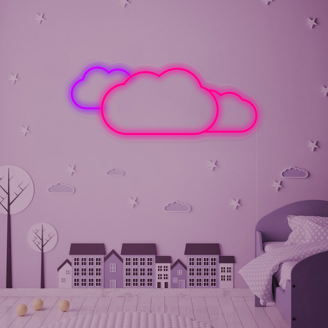 "Nube, Decoracion Habitaciones Infantiles" Letreros Neon