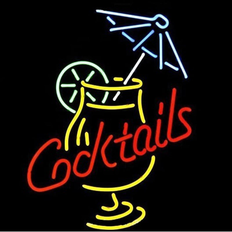 "Cocktails, Martini, Parapluie, Tasse" Letreros Neon