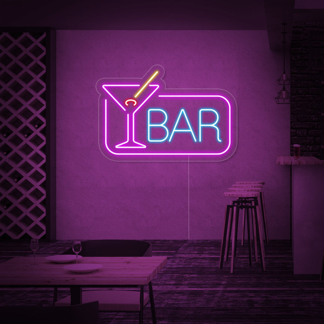 "Cocktail Bar" Letreros Neon