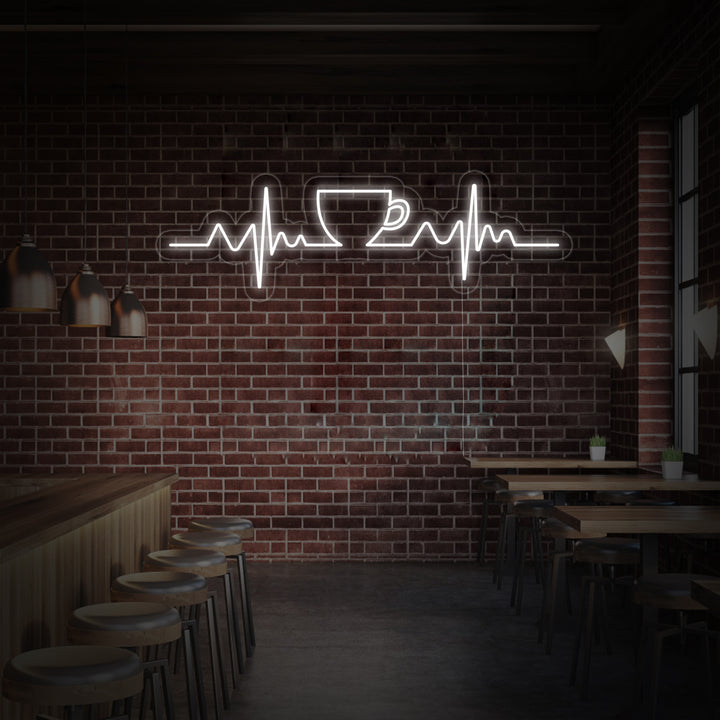 "Café Latido" Letreros Neon