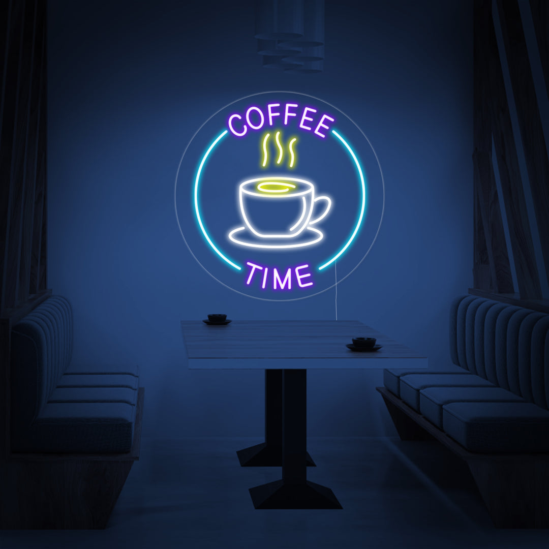 "Coffee Time" Letreros Neon