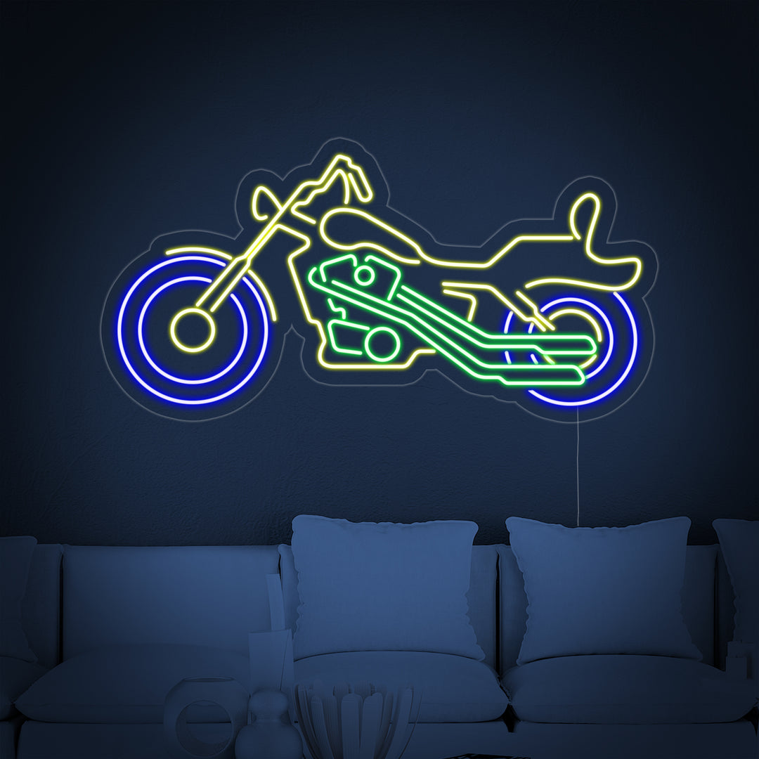 "Cozyle Moto Motocicleta" Letreros Neon