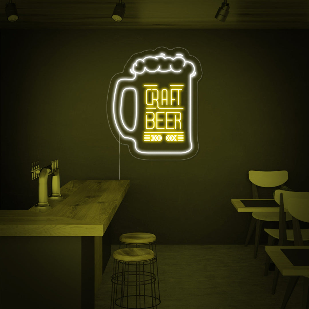 "Craft Beer Taza" Letreros Neon